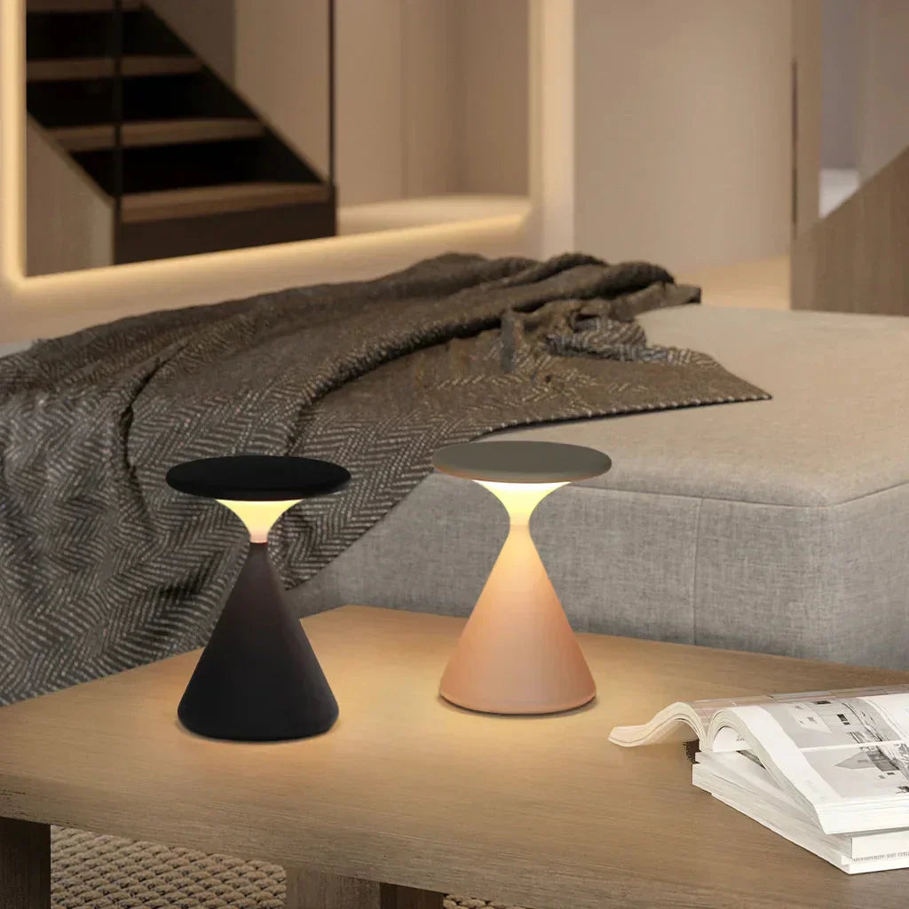 Modern Cordless Hourglass Lamp