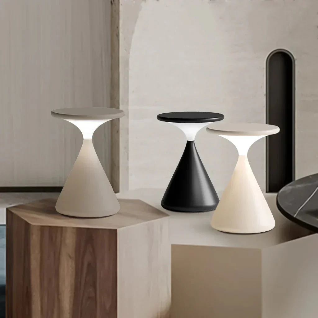 Modern Cordless Hourglass Lamp