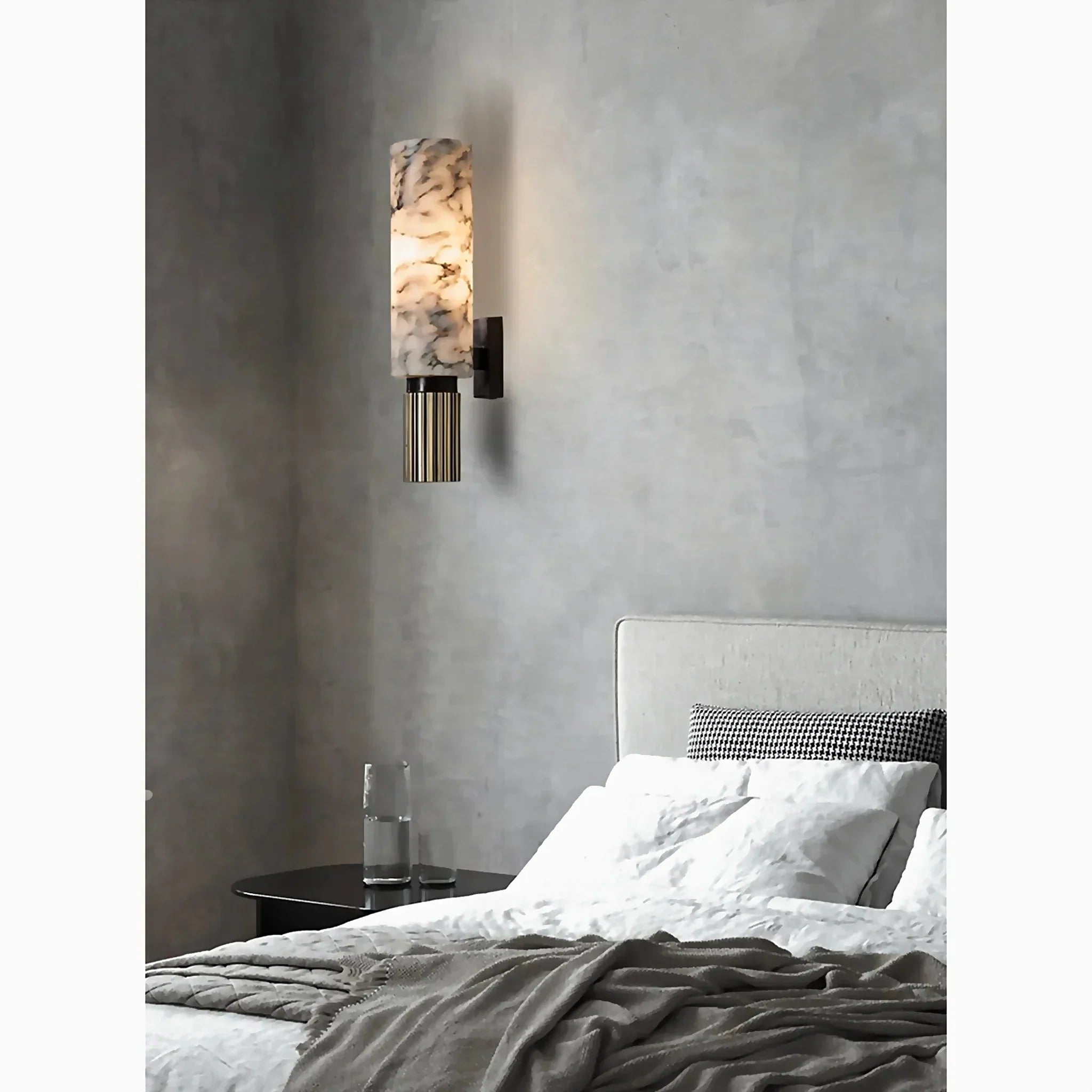 Marble Finish Wall-Mounted Lamp