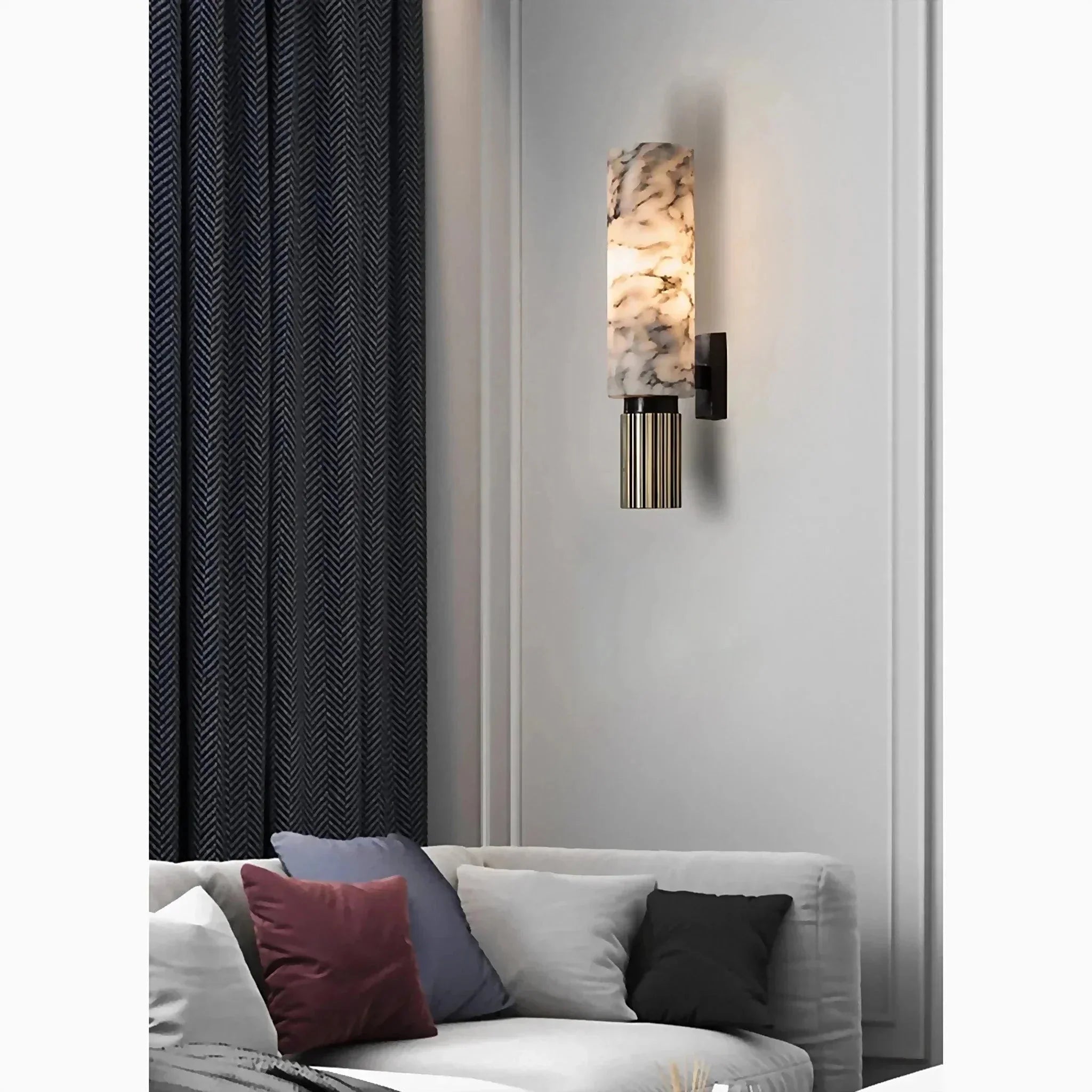 Marble Finish Wall-Mounted Lamp