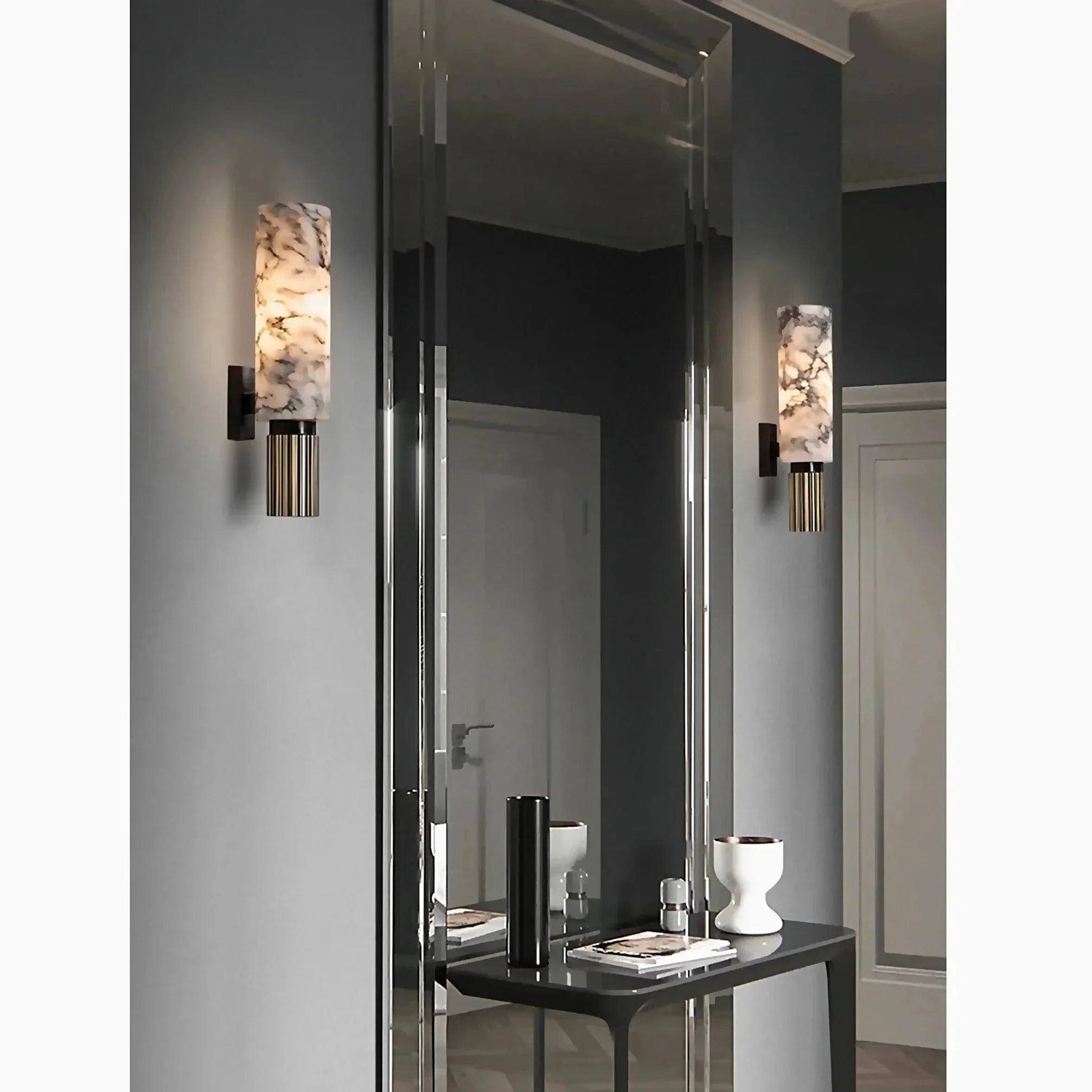 Marble Finish Wall-Mounted Lamp