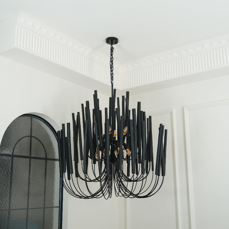 Multi-Stick Ceiling Chandelier – Cluster Pendant Light