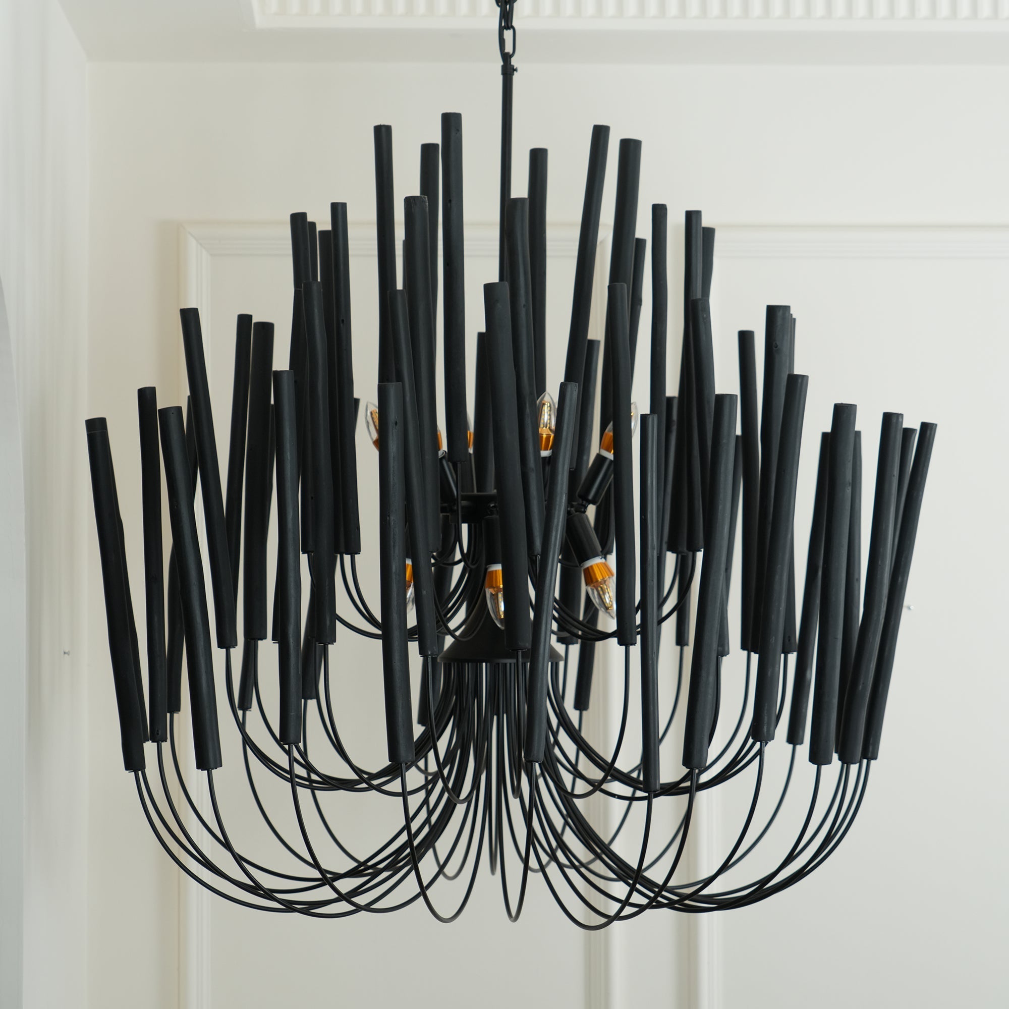 Multi-Stick Ceiling Chandelier – Cluster Pendant Light
