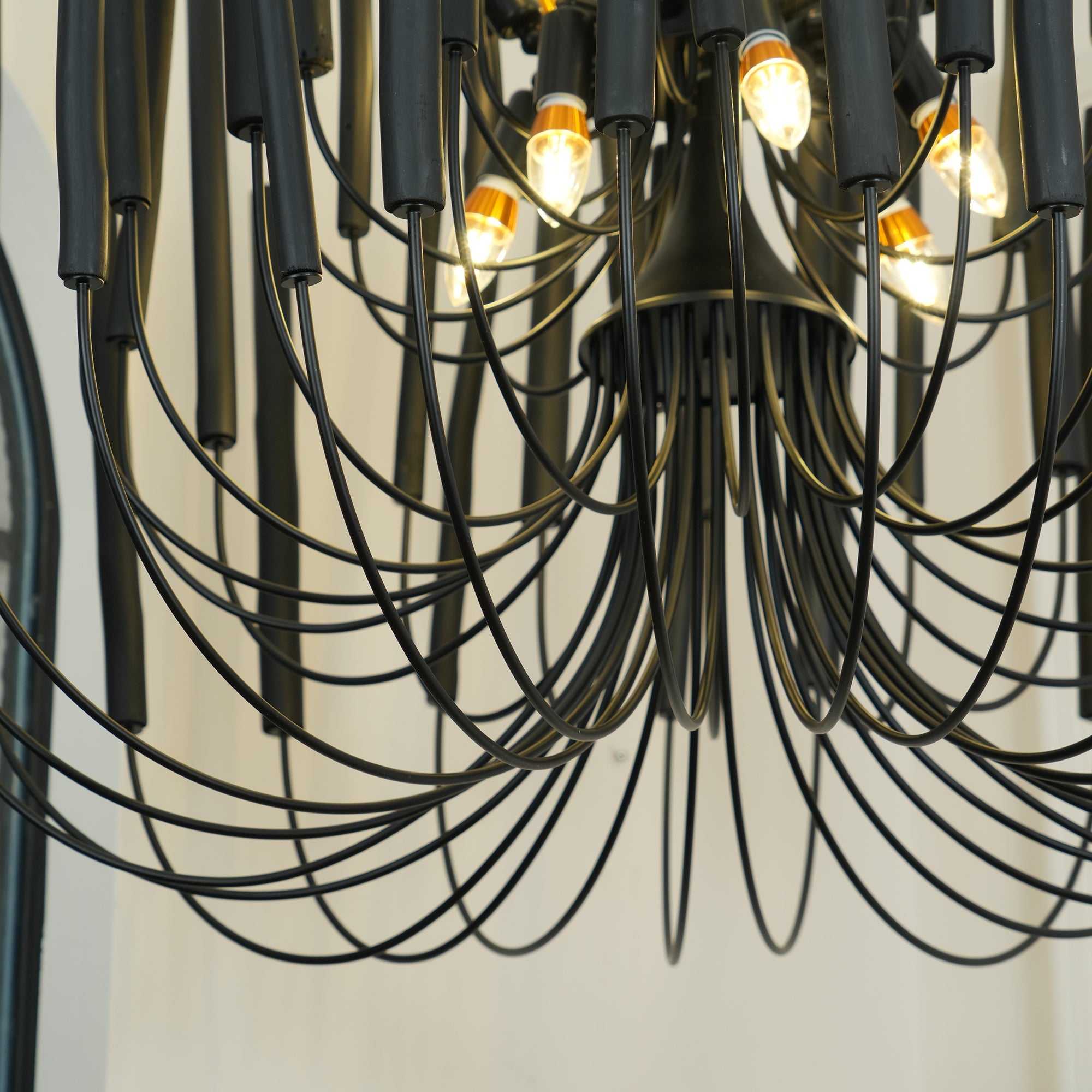 Multi-Stick Ceiling Chandelier – Cluster Pendant Light
