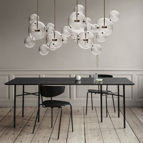Bubble Glass Globe Chandelier | Metal & Glass Pendant Light