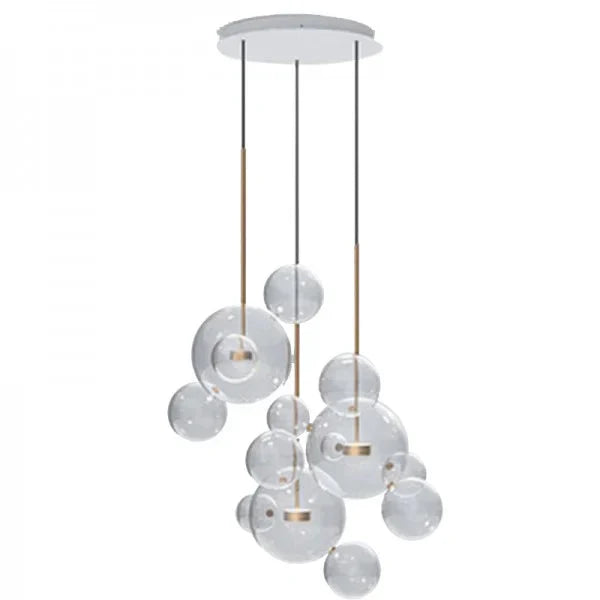 Bubble Glass Globe Chandelier | Metal & Glass Pendant Light