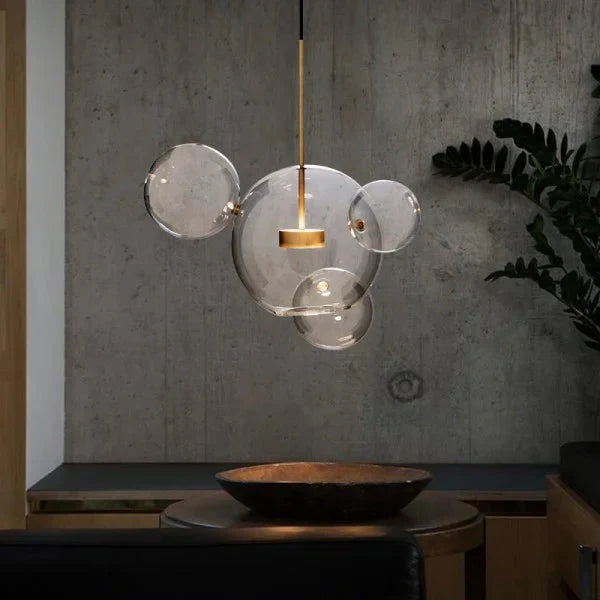 Bubble Glass Globe Chandelier | Metal & Glass Pendant Light