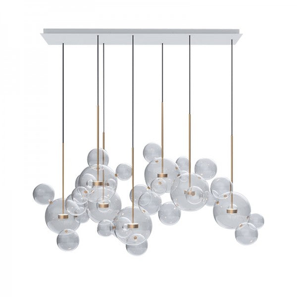 Bubble Glass Globe Chandelier | Metal & Glass Pendant Light