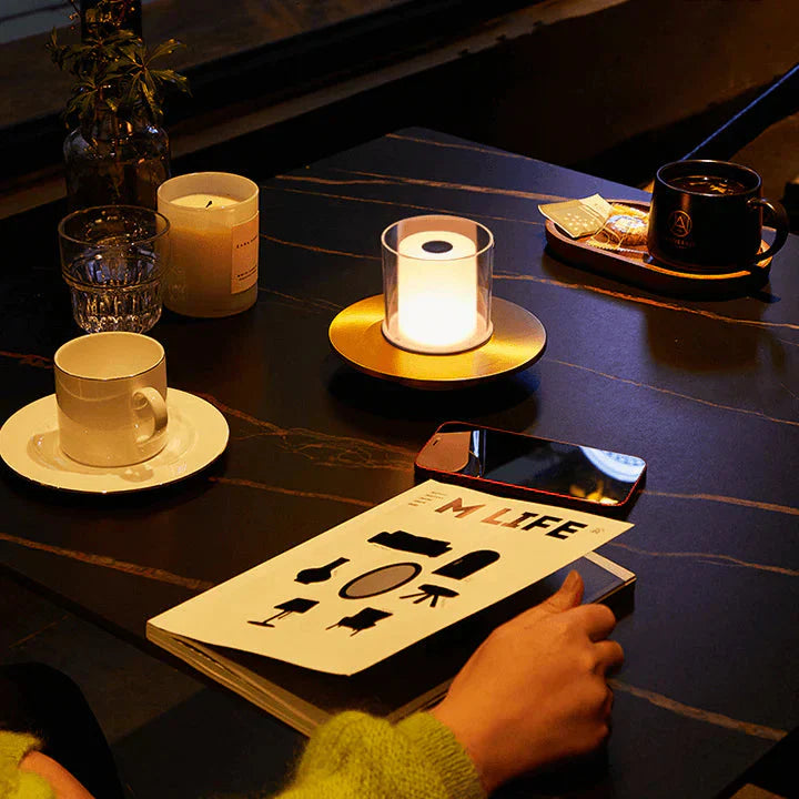 Contemporary LED Induction Candle Table Lamp