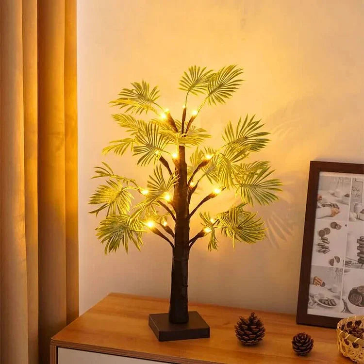 Tropical Palm Leaf LED Table Lights