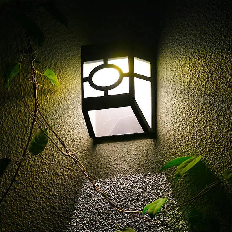 Outdoor Solar LED Wall Lights, 2-Pack | Weatherproof Wall Lights