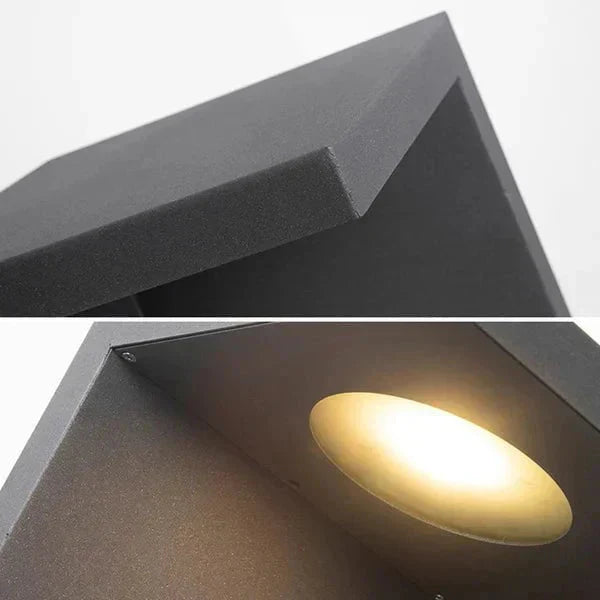 Modern Solar Outdoor Light with Block Lane Design