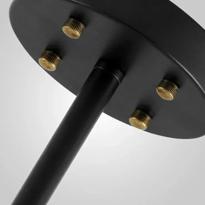 Modern Satellite-Shape Chandelier | Blown Glass Shades Ceiling Light Fixture