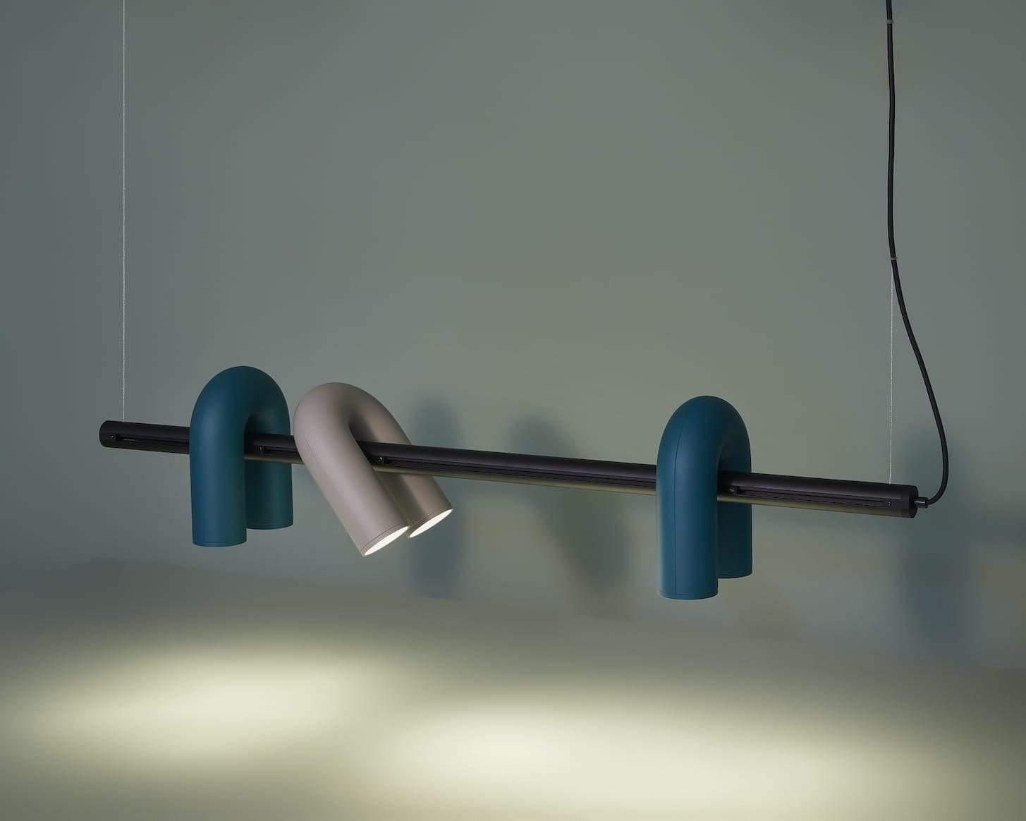 Contemporary Cirkus Chandelier – Sculptural U-Shaped Ceiling Light