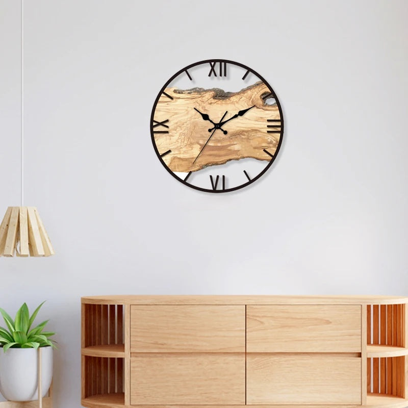 Clear Wall Clock | Sleek Accent