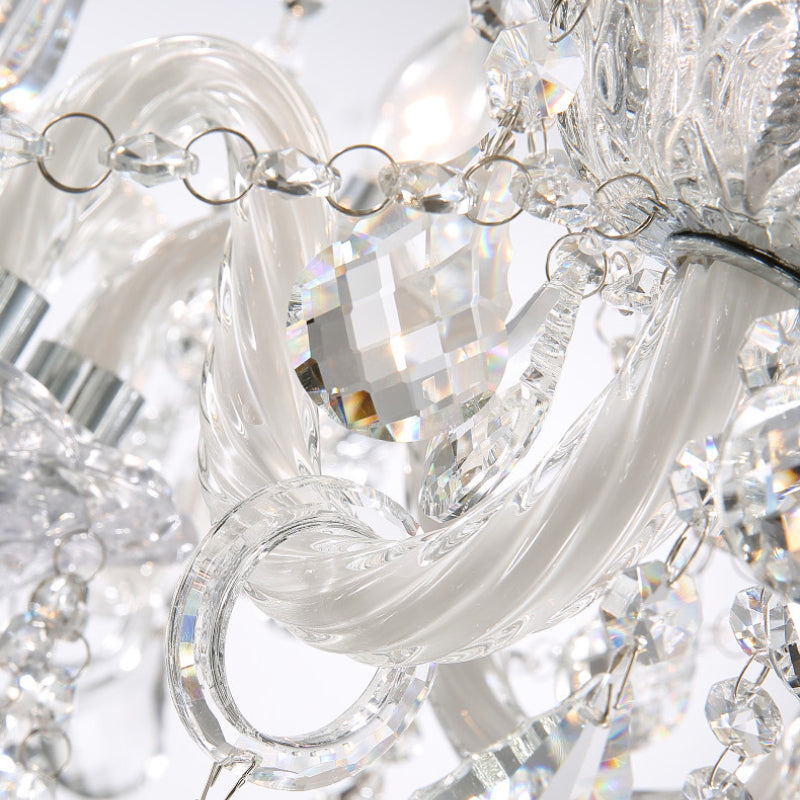 French-Style Crystal Chandelier – Glamorous Indoor Lighting