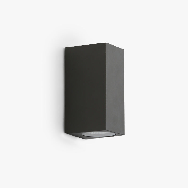 Black Minimalist Metal Outdoor Wall Light – Modern Light Fixture