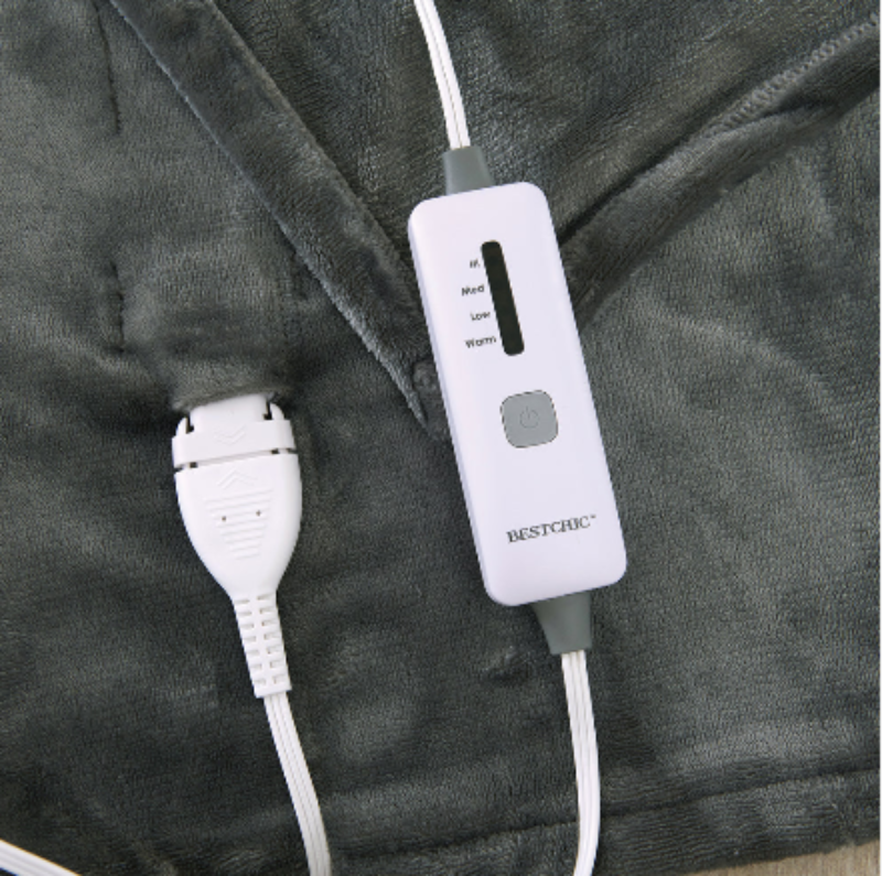 King Size Electric Blanket | Heated Blanket with 4 Heat Levels | Auto-Off Timer