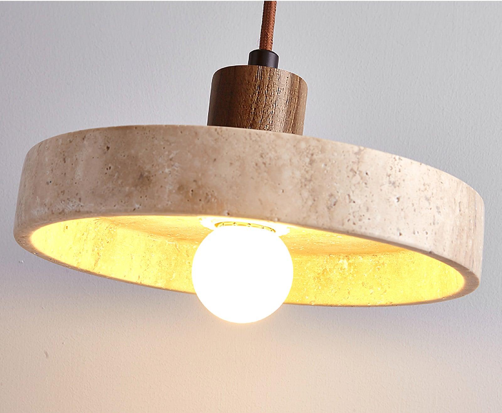 Compact Vintage-Style Pendant Light | Wabi-Sabi Accent