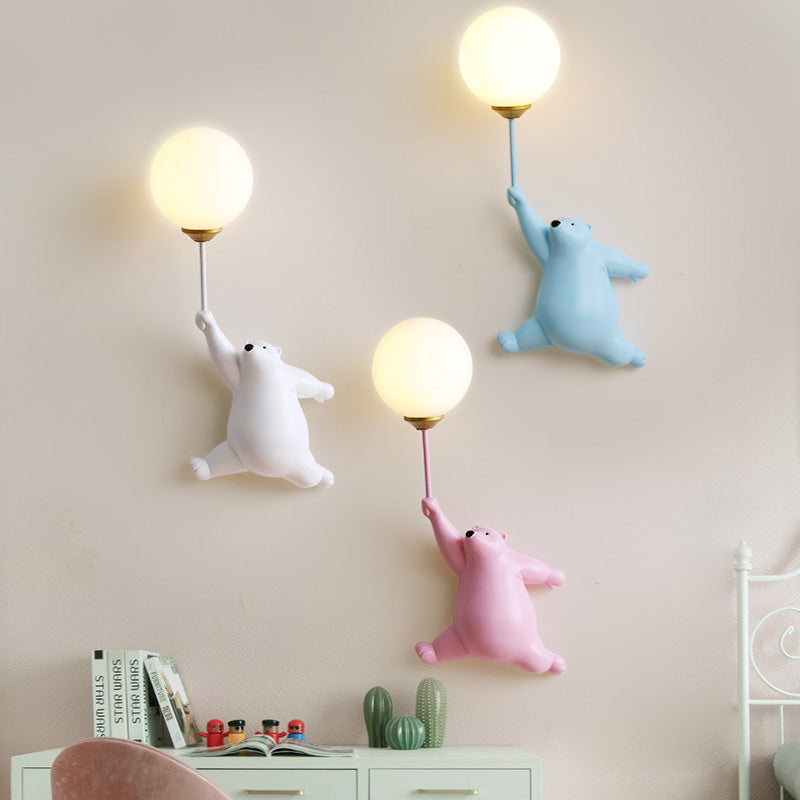 Bear Balloon Wall Sconce – Adorable Kids Room Light