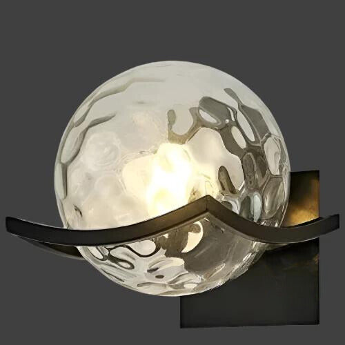 Clear Glass LED Wall Light | Wall-Mounted