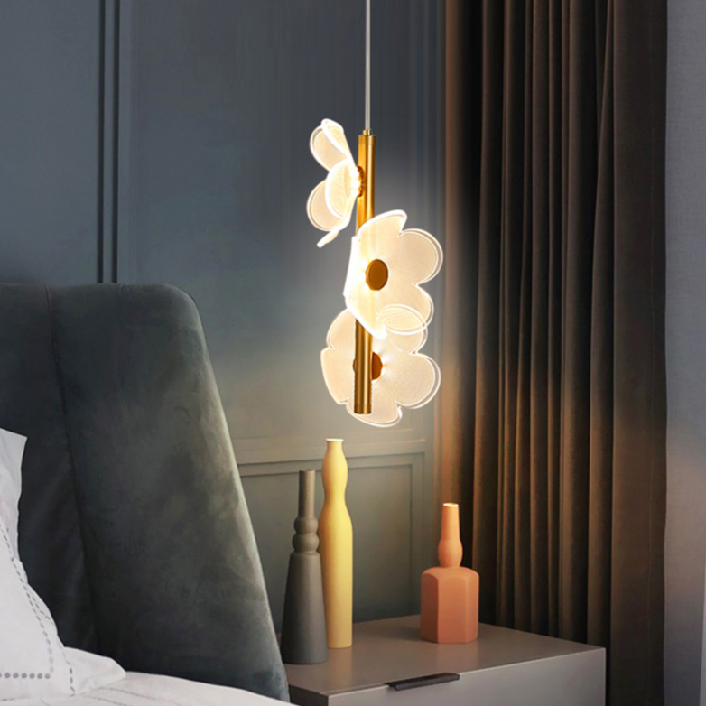 Modern Acrylic Flower Pendant Lamp – Hanging LED Light