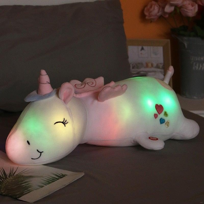 60cm Magical Glowing Unicorn Night Lamp | LED Light Unicorn Plush Toy