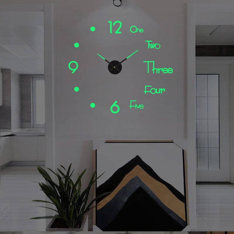 Oversized Modern Wall Clock – Decorative Statement Piece for Any Room - Atelier Dubois Paris