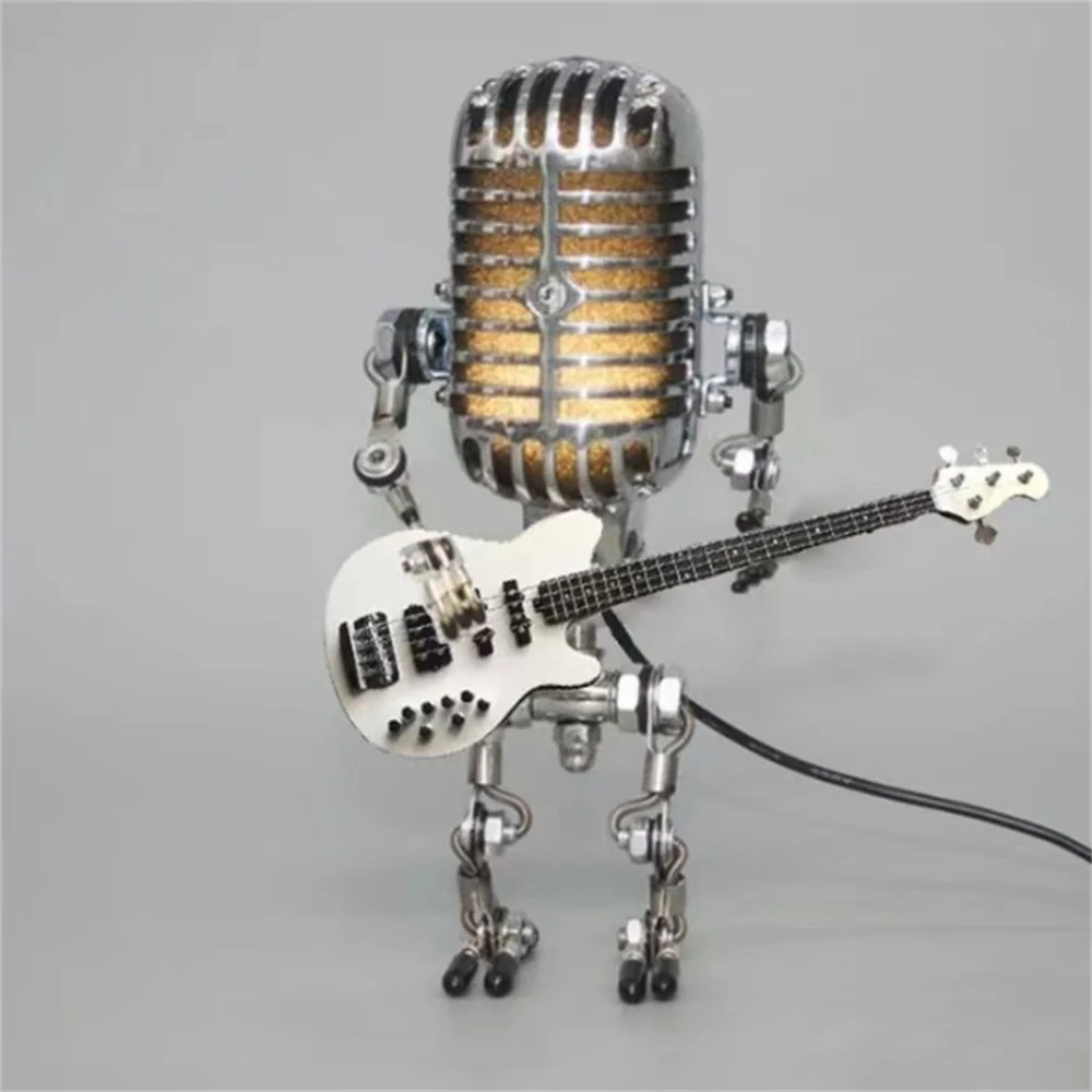 Guitarlamp - Robot Lamp with Guitar - Atelier Dubois Paris