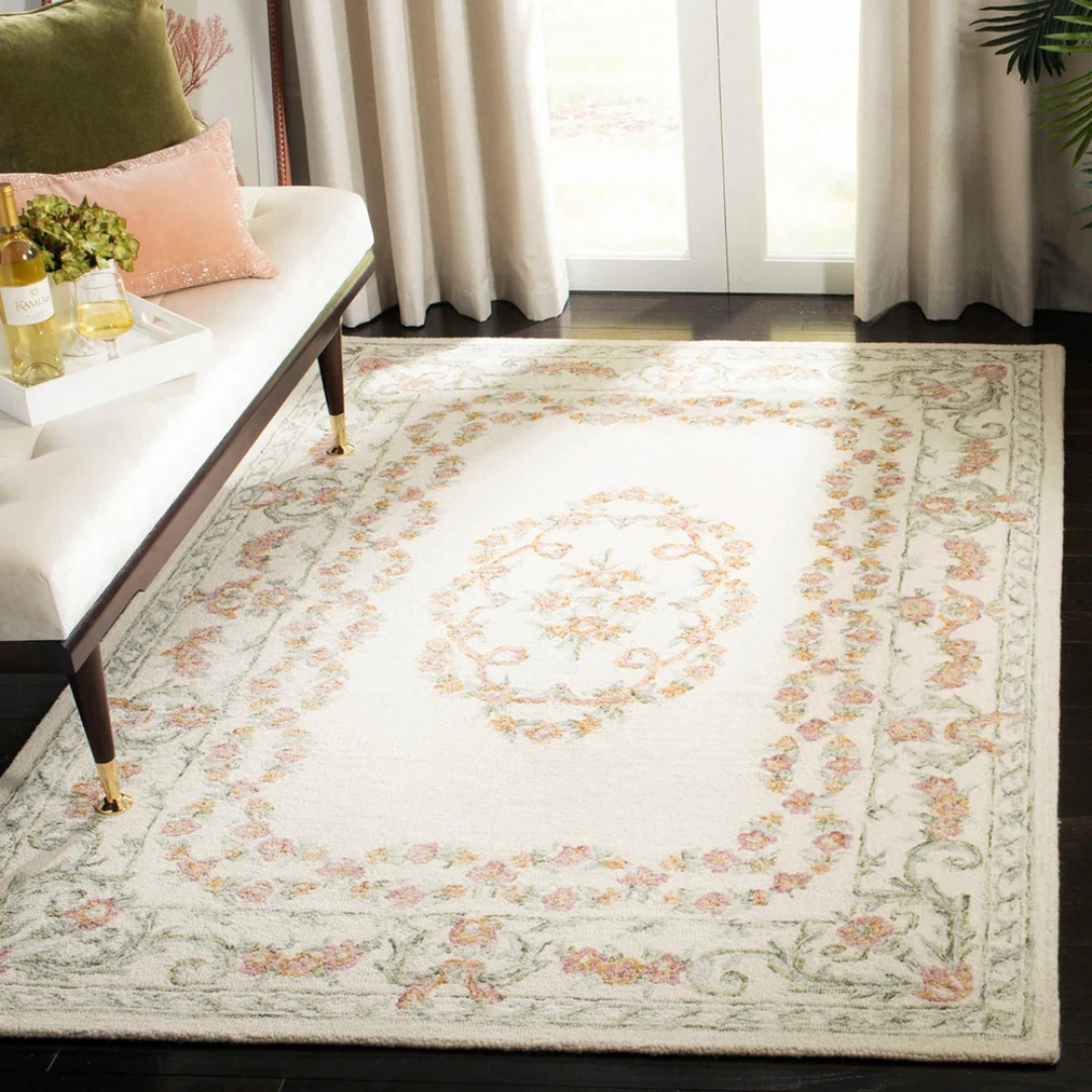 Living Room Area Rug | Hand Tufted with Classic Design