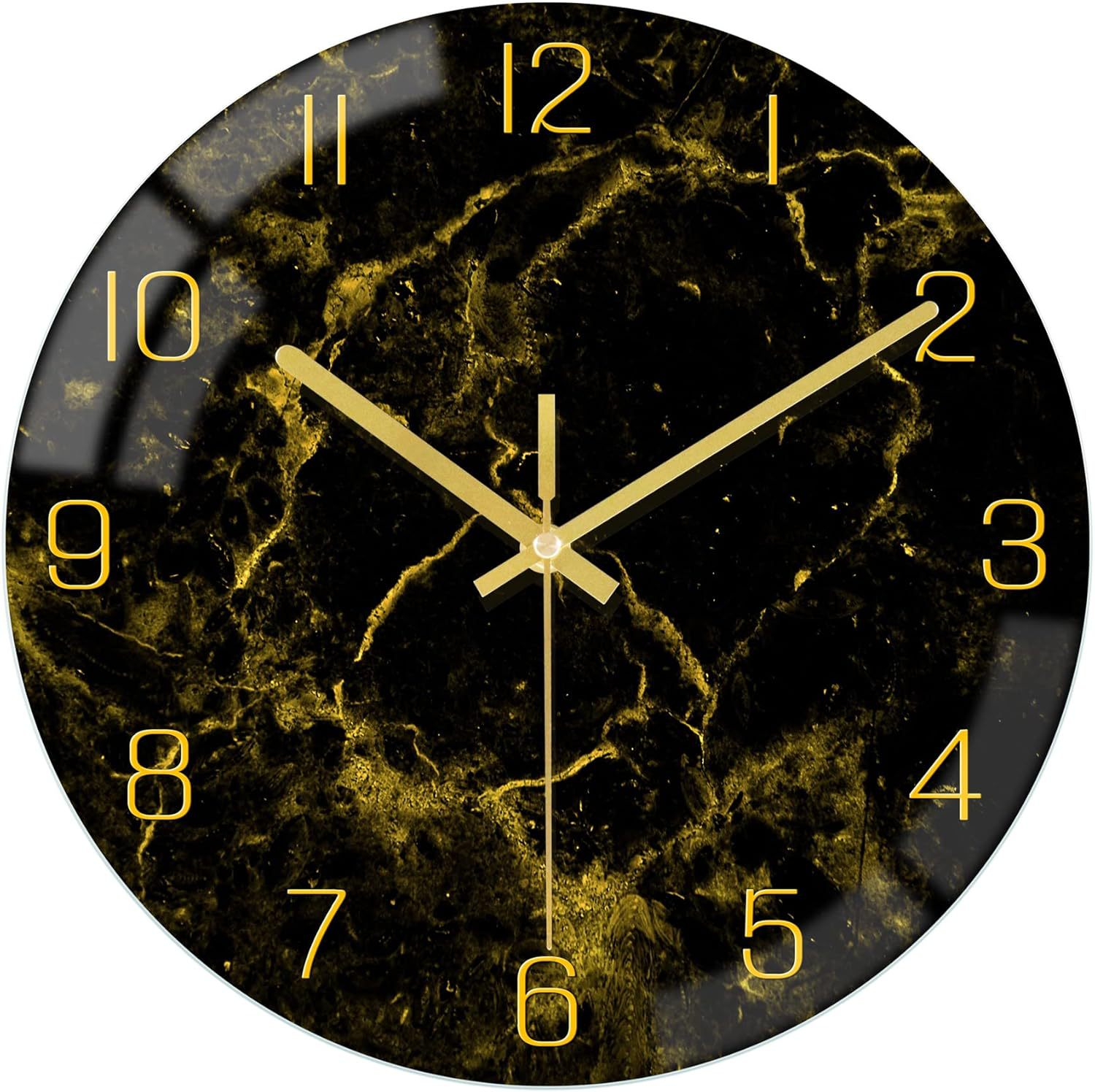Luxury Modern Wall Clock – Artistic Glass - Atelier Dubois Paris