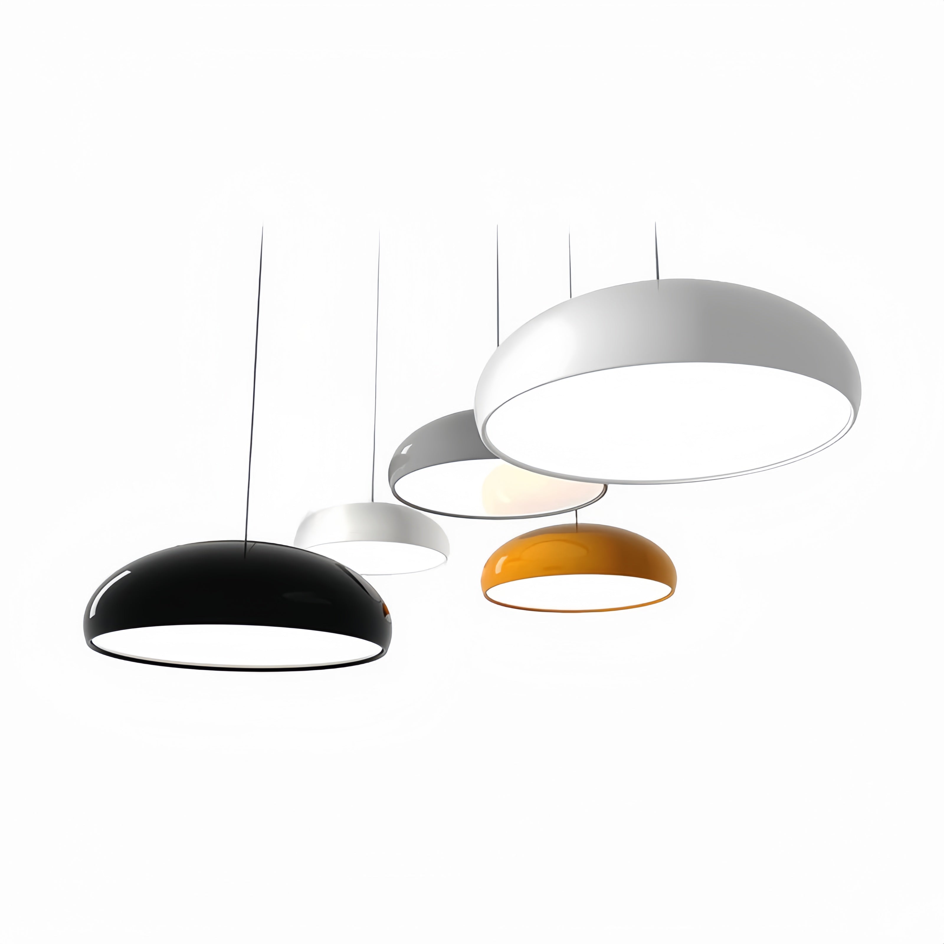 Artistic LED Pendant Light – Three-Colour Switch Metal Fixture