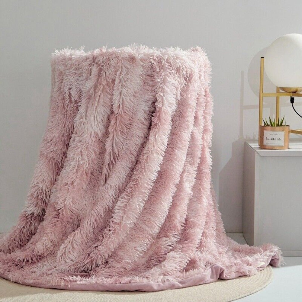 Warm Fuzzy Faux Fur Throw – Perfect for Couches & Beds - Atelier Dubois Paris