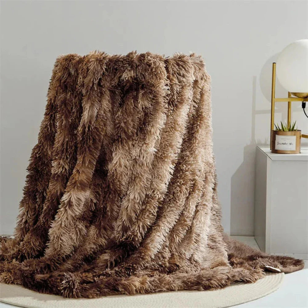 Warm Fuzzy Faux Fur Throw – Perfect for Couches & Beds - Atelier Dubois Paris