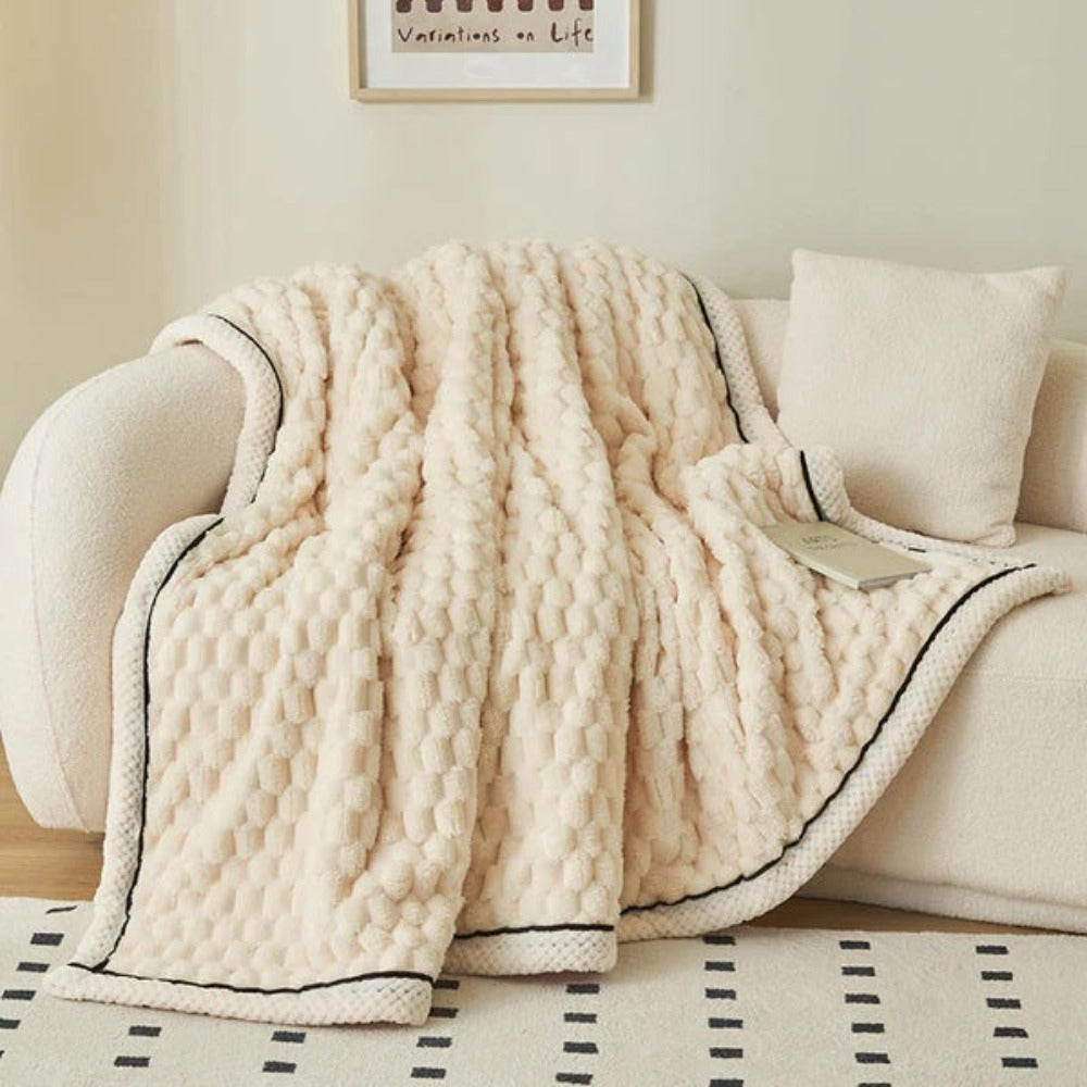 Cloud Cuddle Blanket – Gentle Touch for Elegant Interiors - Atelier Dubois Paris