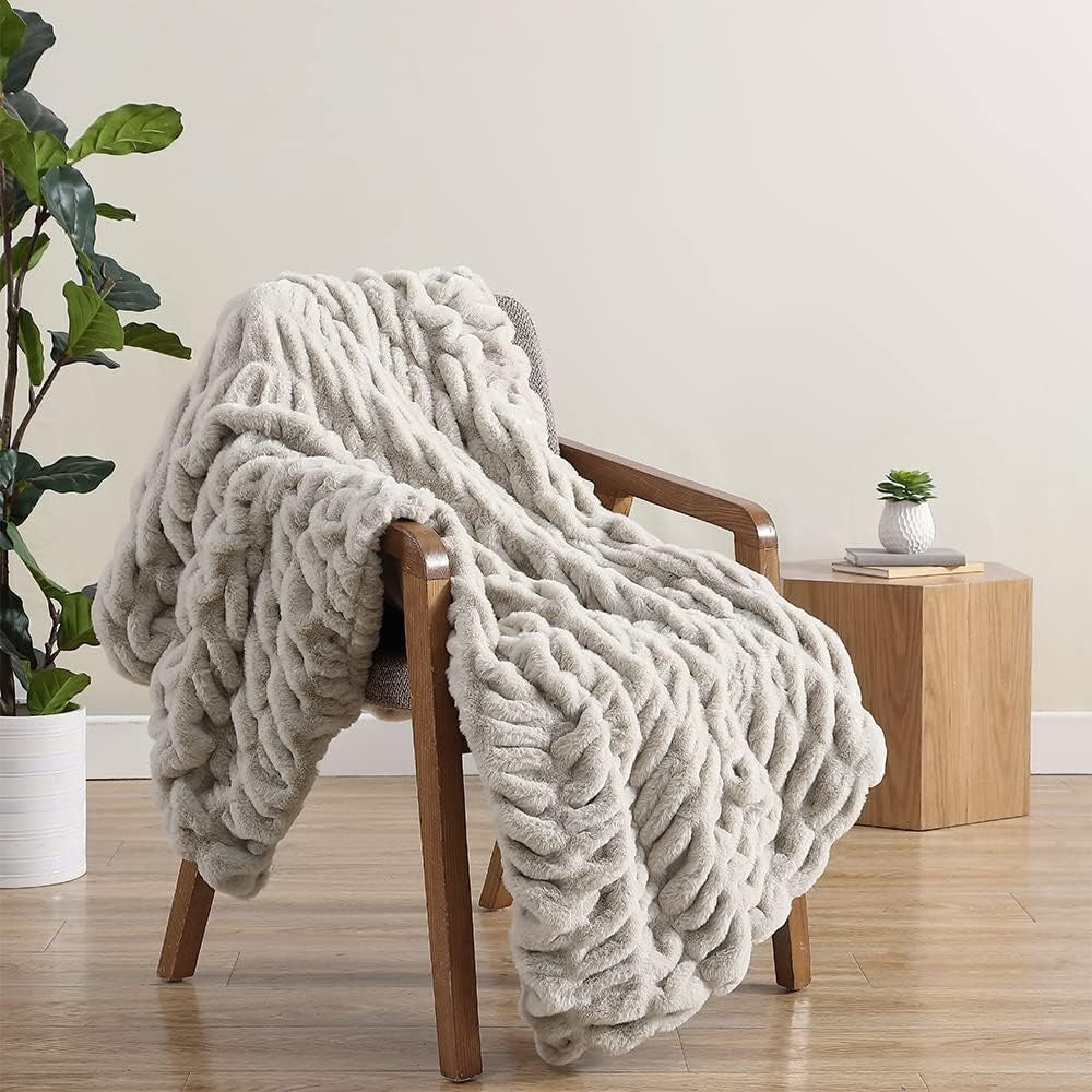 Elegant Faux Fur Blanket