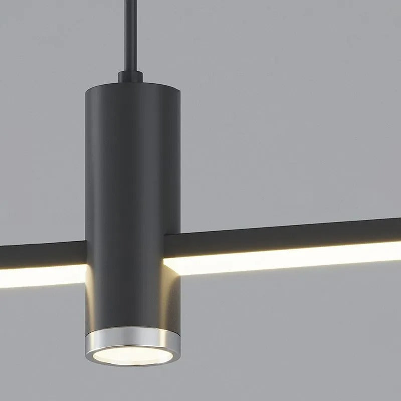 Contemporary Linear Pendant Light – Focused Spotlight Design