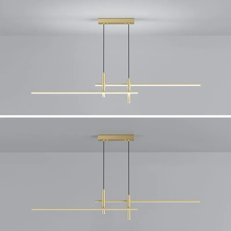 Contemporary Linear Pendant Light – Focused Spotlight Design