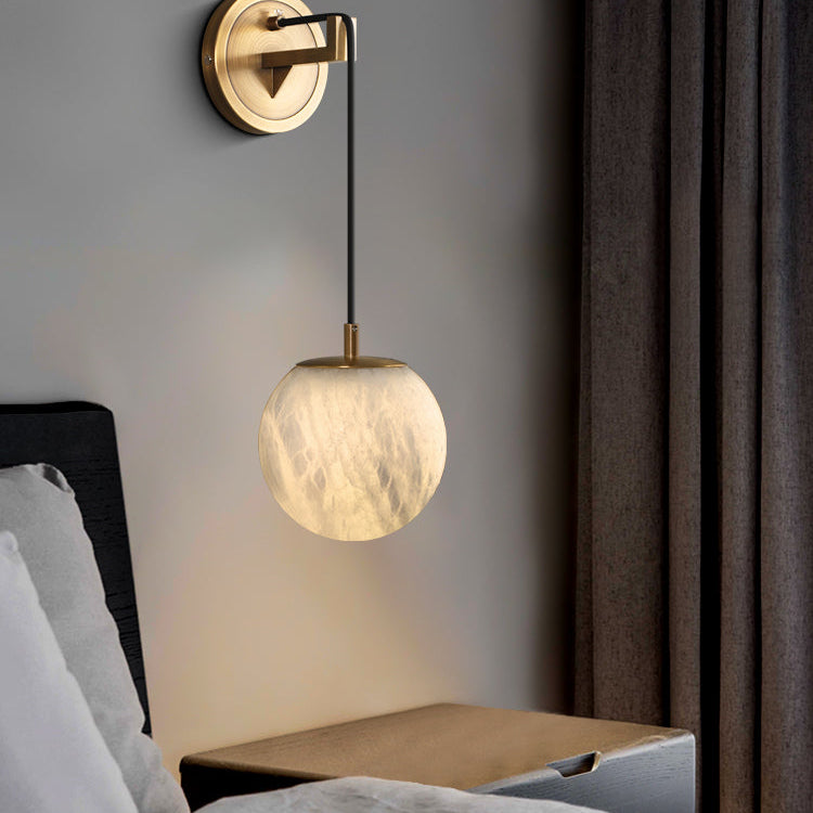 Wall-Mounted Sphere Marble Light | Indoor Lighting