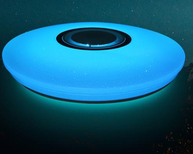 Modern Smart RGB Ceiling Lamp | Bluetooth Speaker Colour-Changing Lamp