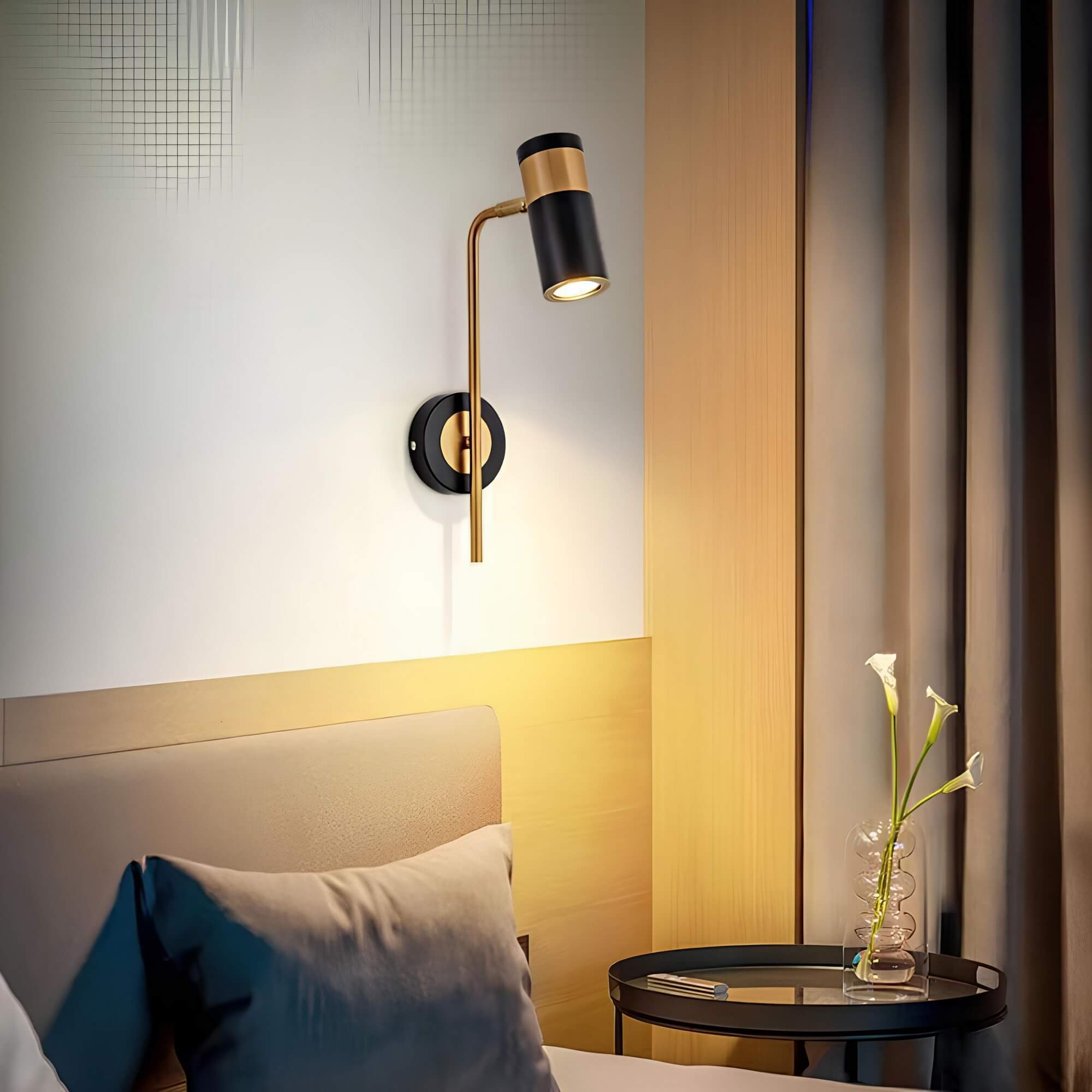 350° Adjustable Swivel LED Wall Light | Bedroom Headboard Reading Light