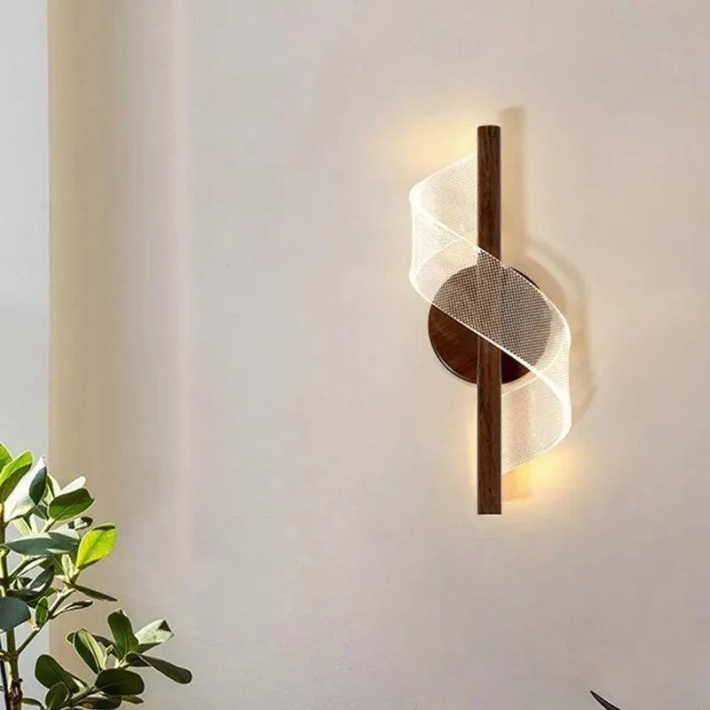 Modern Spiral Wall Light – Cool White/Warm White/3-Color LED