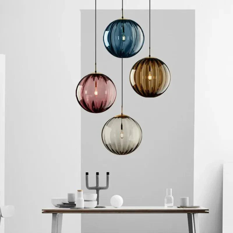 Modern Glass Sphere Pendant Light – Sophisticated LED Illumination