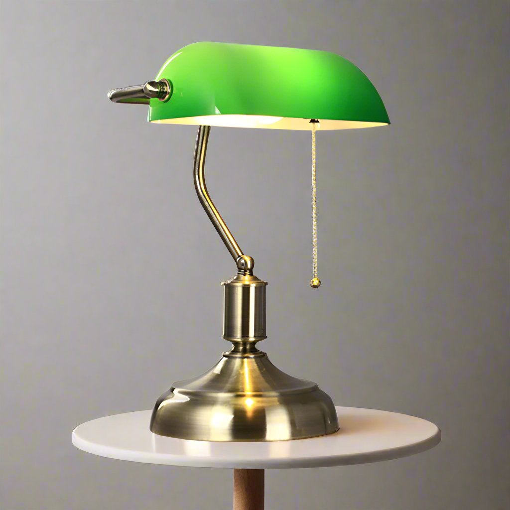 Glass Desk Lamp with European Flair