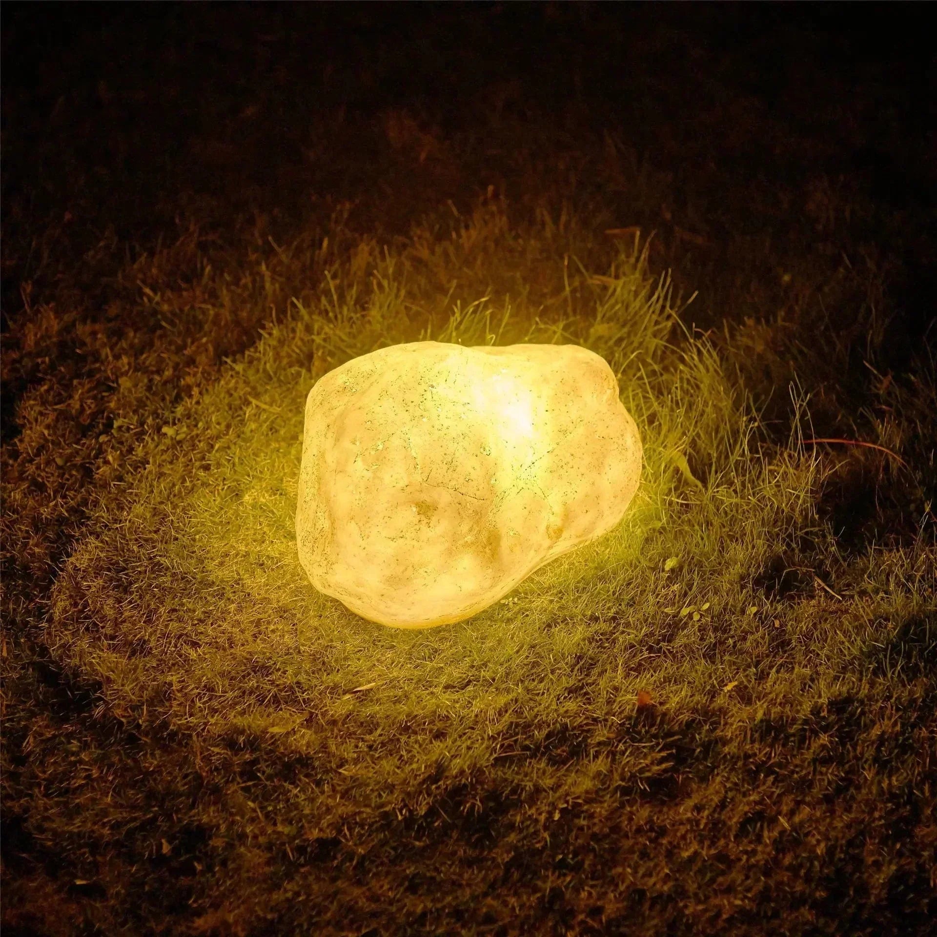 Stone Outdoor Light with Vibrant Design
