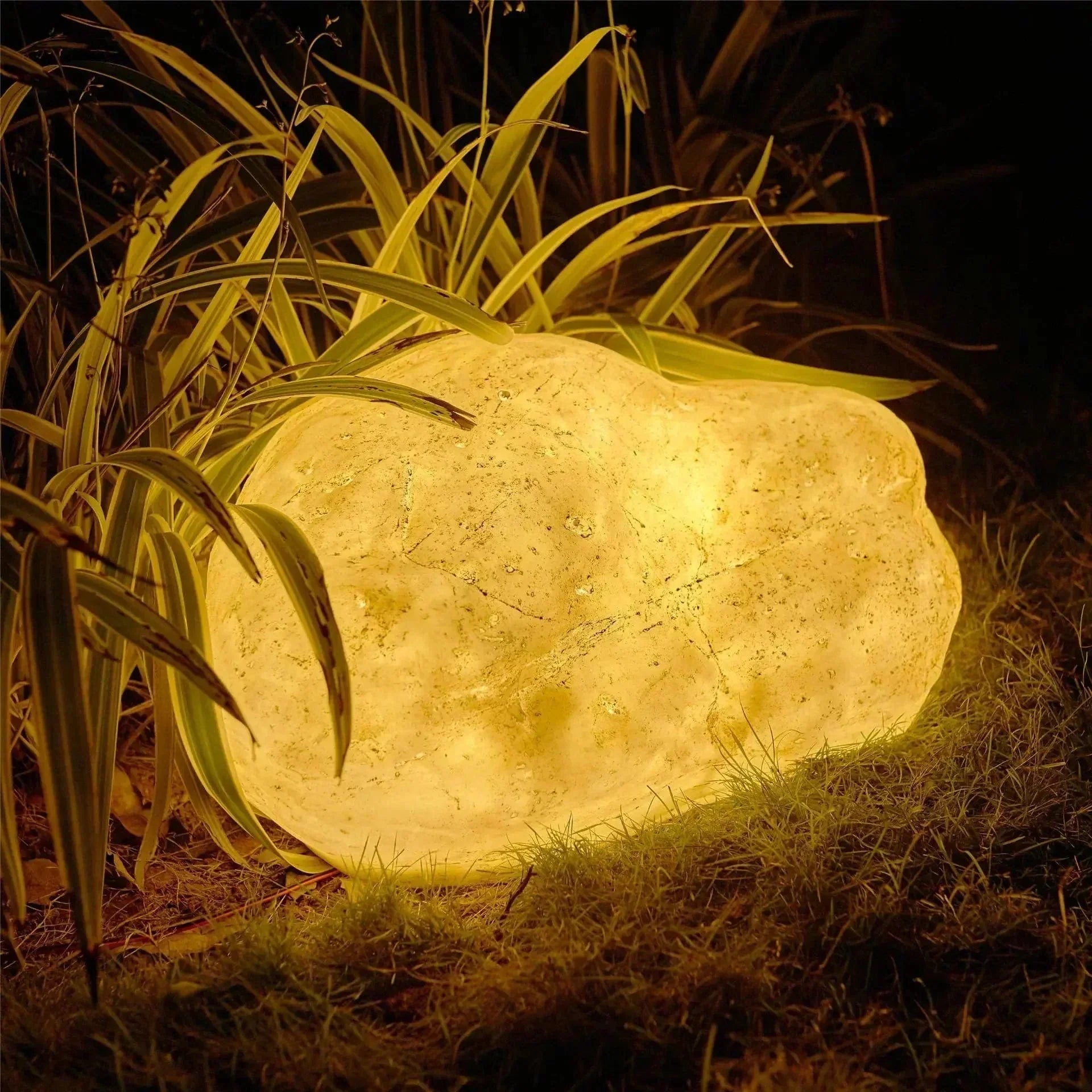 Stone Outdoor Light with Vibrant Design
