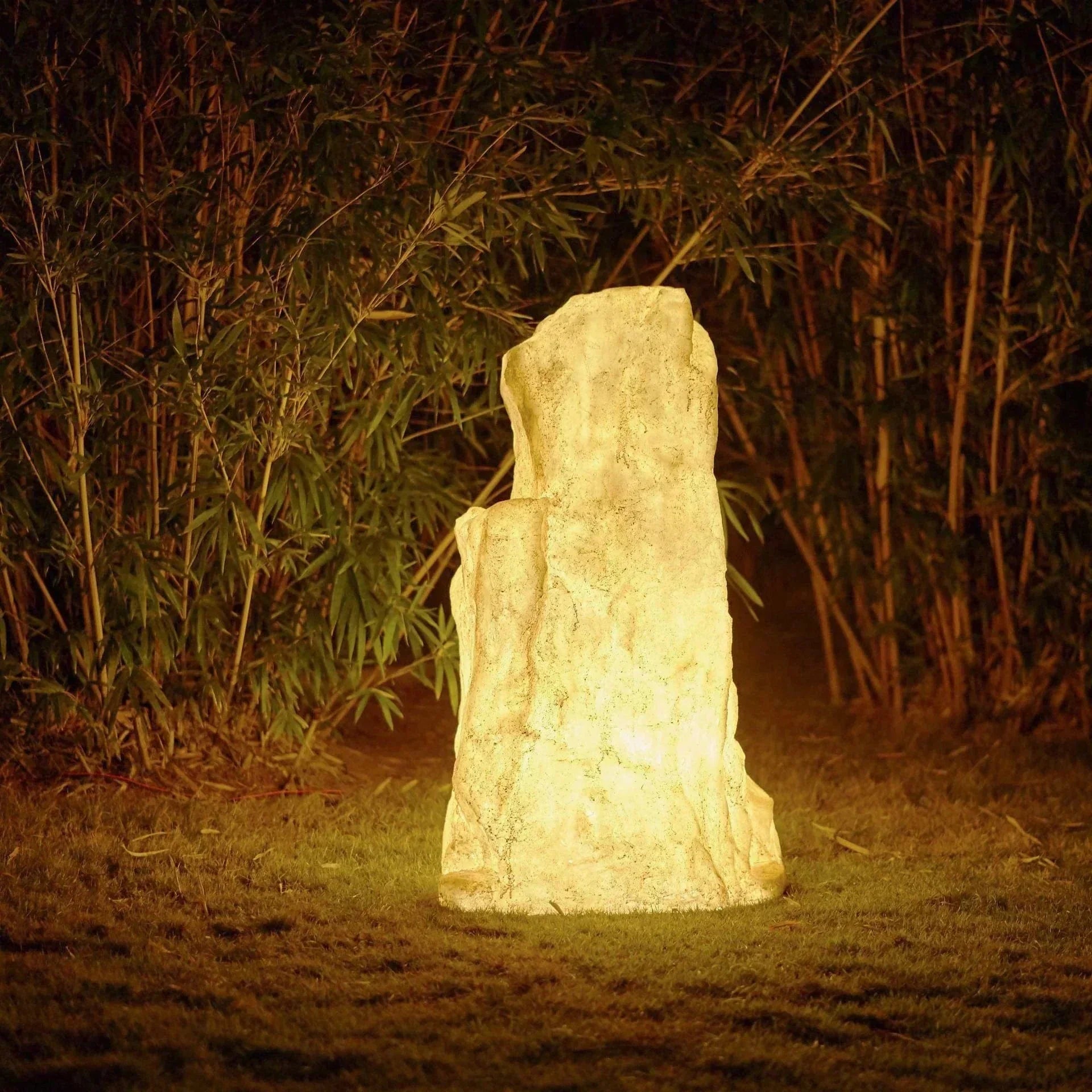 Stone Outdoor Light with Vibrant Design