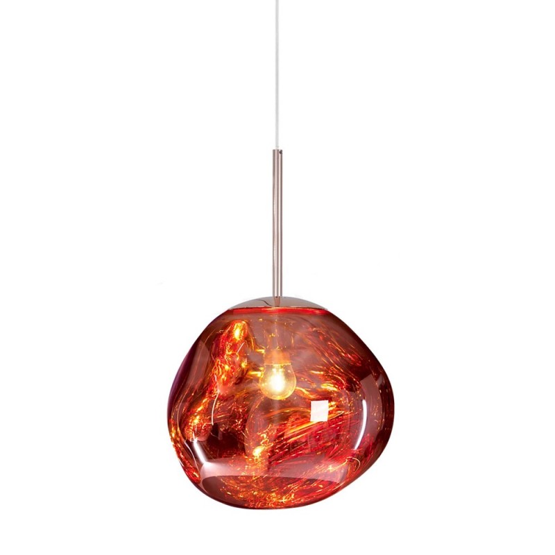 Glossy Melt-Effect Pendant Light | Modern Hanging Fixture