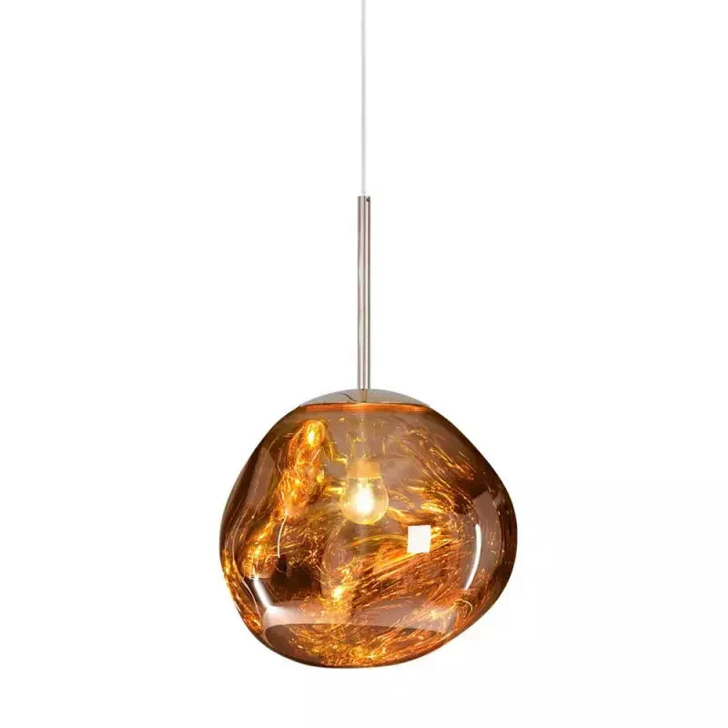 Glossy Melt-Effect Pendant Light | Modern Hanging Fixture