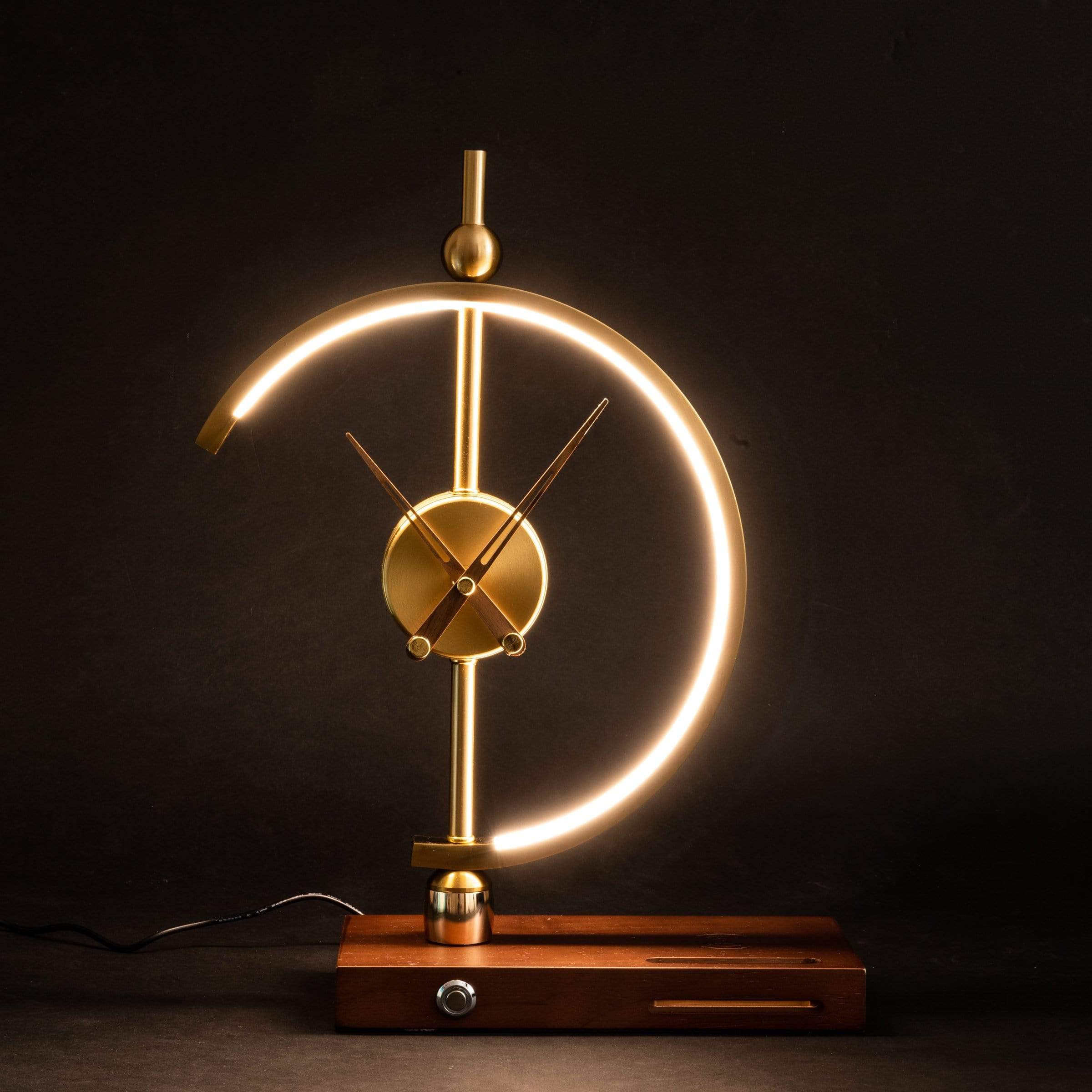 Modern Lamp with Clock & USB Charger